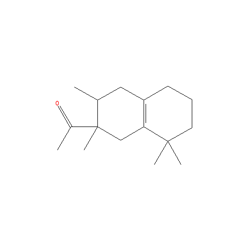 Cấu trúc hoá học của Iso E Super · Chemical structure of Iso E Super