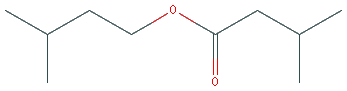 Cấu trúc hoá học của Isoamyl isovalerate · Chemical structure of Isoamyl isovalerate