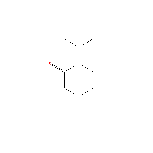 Cấu trúc hoá học của Isomenthone · Chemical structure of Isomenthone