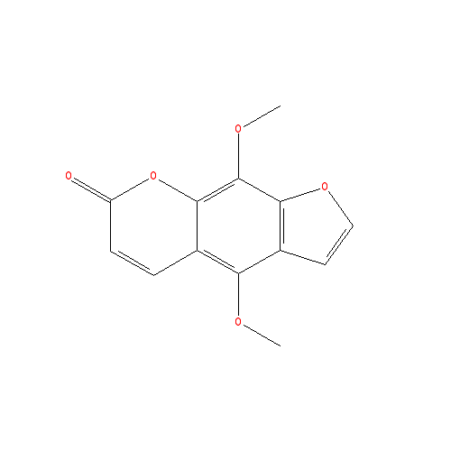 Cấu trúc hoá học của Isopimpinellin · Chemical structure of Isopimpinellin