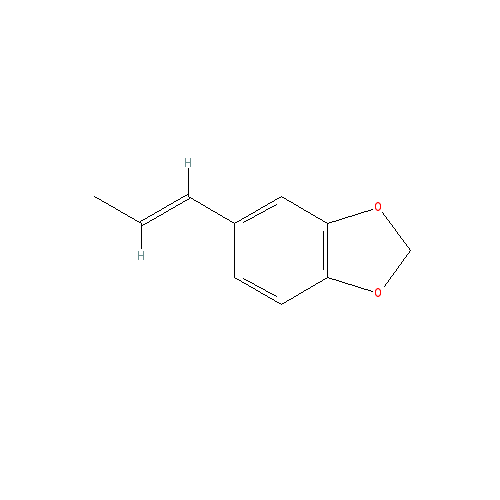 Cấu trúc hoá học của Isosafrole · Chemical structure of Isosafrole