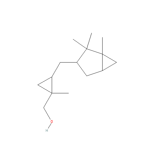 Cấu trúc hoá học của Javanol · Chemical structure of Javanol