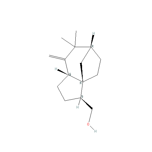 Cấu trúc hoá học của Khusimol · Chemical structure of Khusimol
