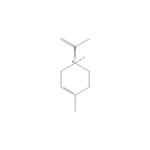 Cấu trúc hoá học của (+)-Limonene · Chemical structure of (+)-Limonene