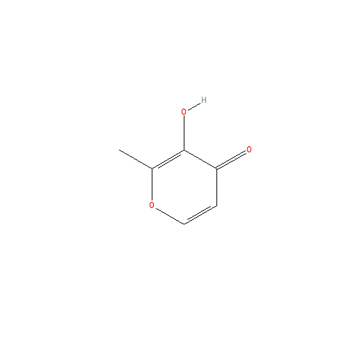 Cấu trúc hoá học của Maltol · Chemical structure of Maltol