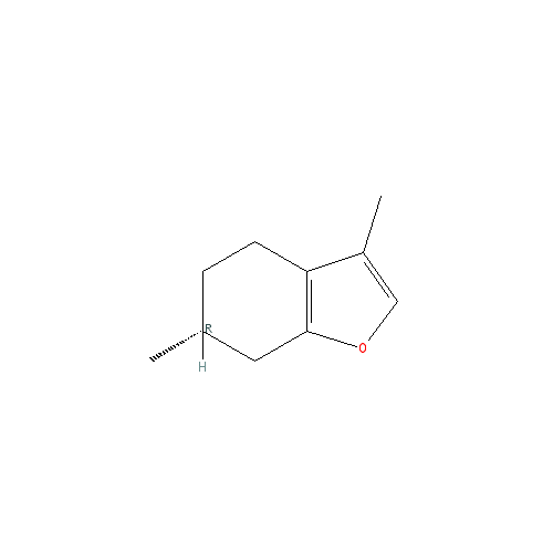 Cấu trúc hoá học của Menthofuran · Chemical structure of Menthofuran