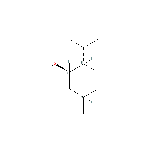 Cấu trúc hoá học của Menthol · Chemical structure of Menthol