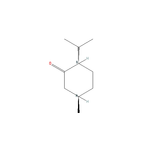 Cấu trúc hoá học của Menthone · Chemical structure of Menthone