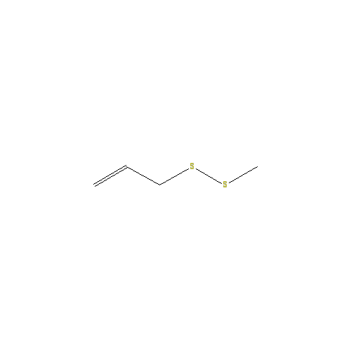 Cấu trúc hoá học của Methyl allyl disulfide · Chemical structure of Methyl allyl disulfide
