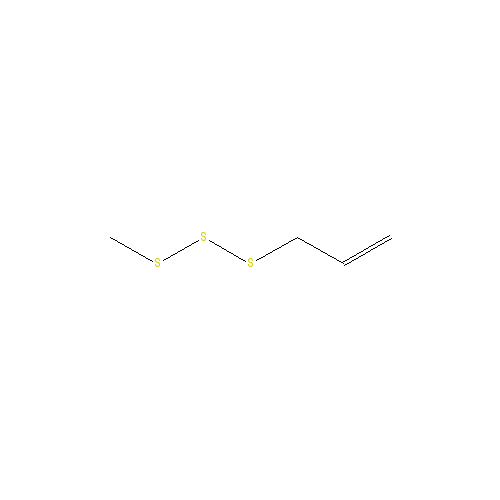 Cấu trúc hoá học của Methyl allyl trisulfide · Chemical structure of Methyl allyl trisulfide