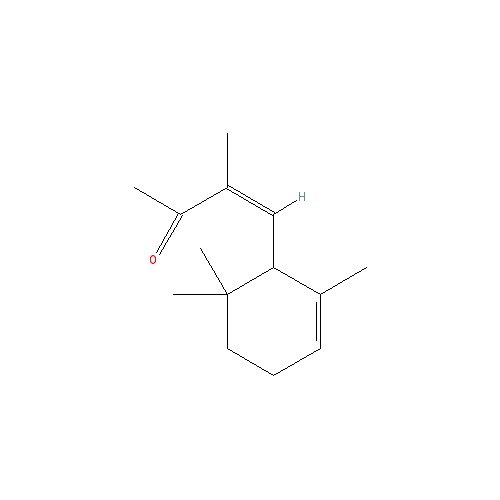 Cấu trúc hoá học của alpha-Isomethyl ionone · Chemical structure of alpha-Isomethyl ionone