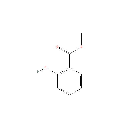 Cấu trúc hoá học của Methyl salicylate · Chemical structure of Methyl salicylate