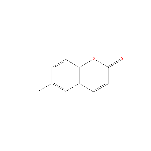 Cấu trúc hoá học của 6-Methylcoumarin · Chemical structure of 6-Methylcoumarin