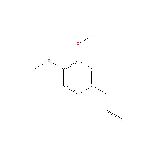 Cấu trúc hoá học của Methyleugenol · Chemical structure of Methyleugenol