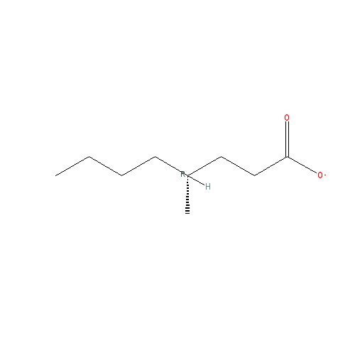 Cấu trúc hoá học của 4-Methyloctanoic acid · Chemical structure of 4-Methyloctanoic acid