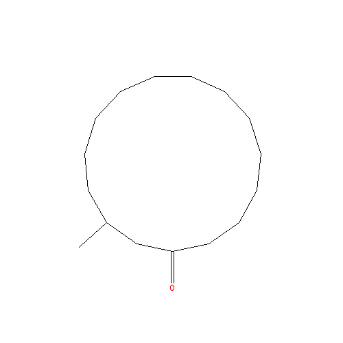 Cấu trúc hoá học của Muscone · Chemical structure of Muscone