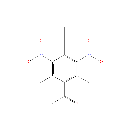 Cấu trúc hoá học của Musk ketone · Chemical structure of Musk ketone
