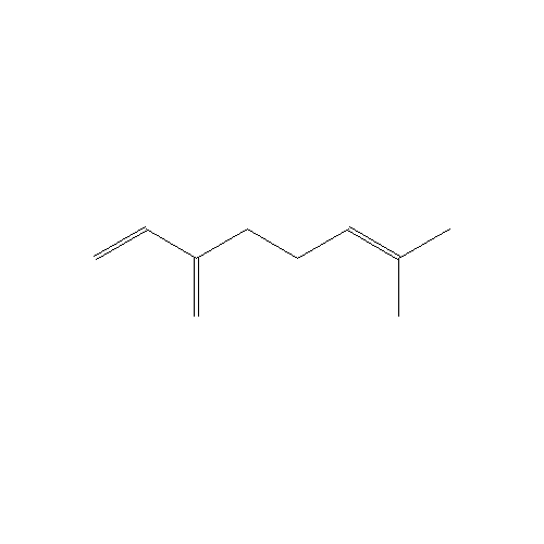 Cấu trúc hoá học của β-Myrcene · Chemical structure of β-Myrcene