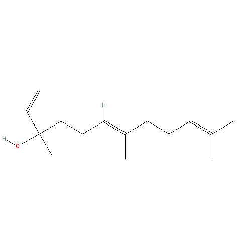 Cấu trúc hoá học của Nerolidol · Chemical structure of Nerolidol
