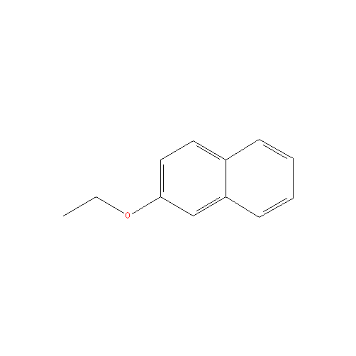 Cấu trúc hoá học của Nerolin bromelia (2-ethoxynaphthalene) · Chemical structure of Nerolin bromelia (2-ethoxynaphthalene)