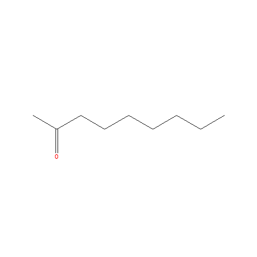 Cấu trúc hoá học của 2-Nonanone · Chemical structure of 2-Nonanone