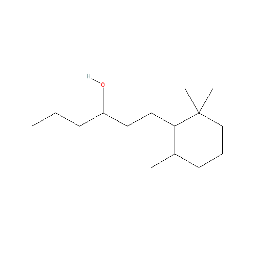 Cấu trúc hoá học của Norlimbanol · Chemical structure of Norlimbanol