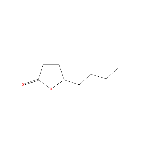 Cấu trúc hoá học của gamma-Octalactone · Chemical structure of gamma-Octalactone