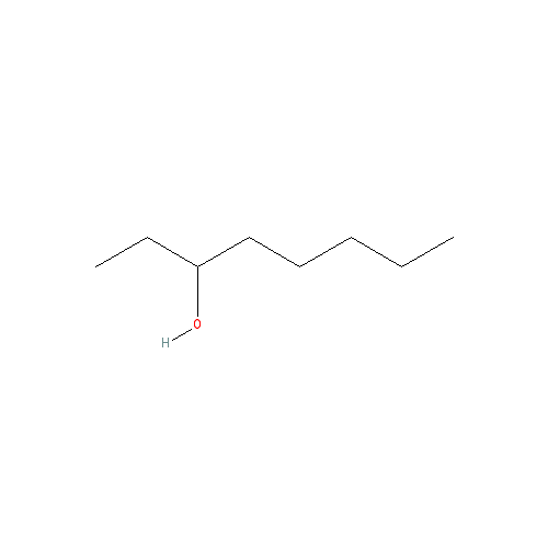 Cấu trúc hoá học của 3-Octanol · Chemical structure of 3-Octanol