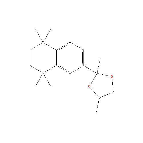 Cấu trúc hoá học của Okoumal · Chemical structure of Okoumal