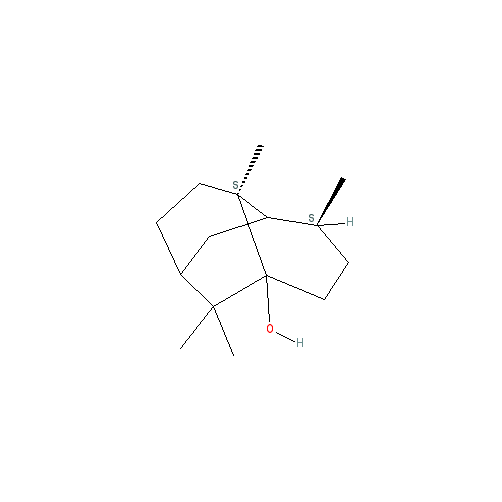 Chemical structure of Patchoulol