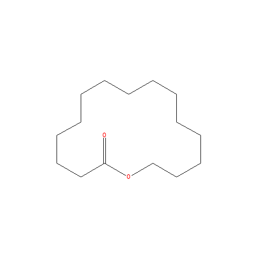 Cấu trúc hoá học của Pentadecanolide · Chemical structure of Pentadecanolide