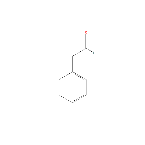 Cấu trúc hoá học của Phenylacetaldehyde · Chemical structure of Phenylacetaldehyde