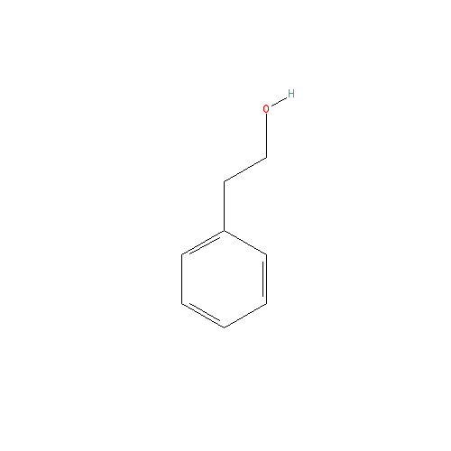 Cấu trúc hoá học của 2-Phenylethanol · Chemical structure of 2-Phenylethanol