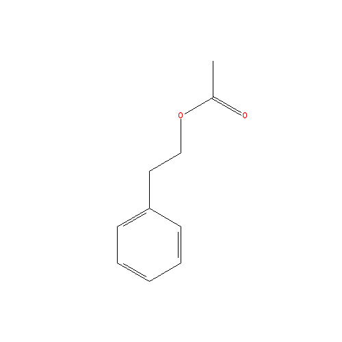 Cấu trúc hoá học của 2-Phenylethyl acetate · Chemical structure of 2-Phenylethyl acetate