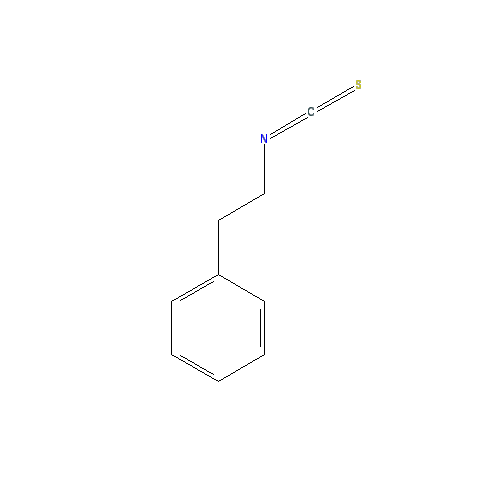 Cấu trúc hoá học của Phenylethyl isothiocyanate · Chemical structure of Phenylethyl isothiocyanate