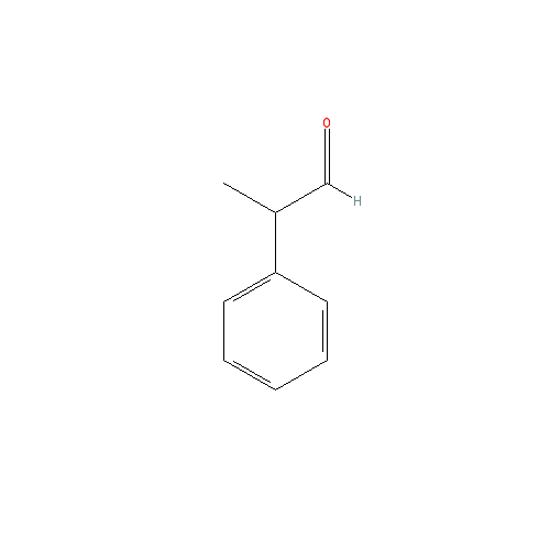 Cấu trúc hoá học của Hydratropic aldehyde (2-phenylpropanal) · Chemical structure of Hydratropic aldehyde (2-phenylpropanal)