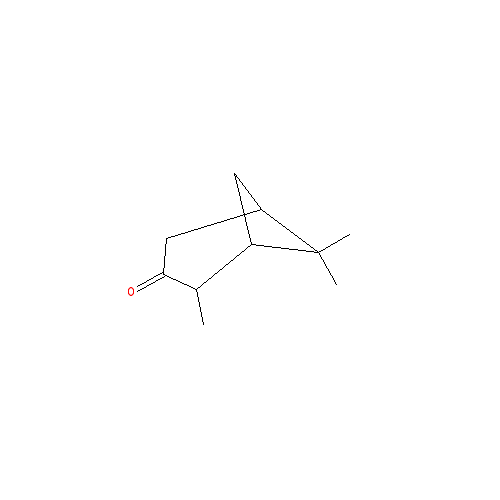Cấu trúc hoá học của Pinocamphone · Chemical structure of Pinocamphone