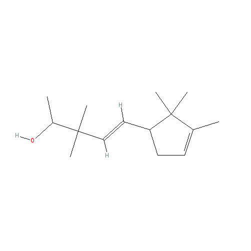 Cấu trúc hoá học của Polysantol · Chemical structure of Polysantol