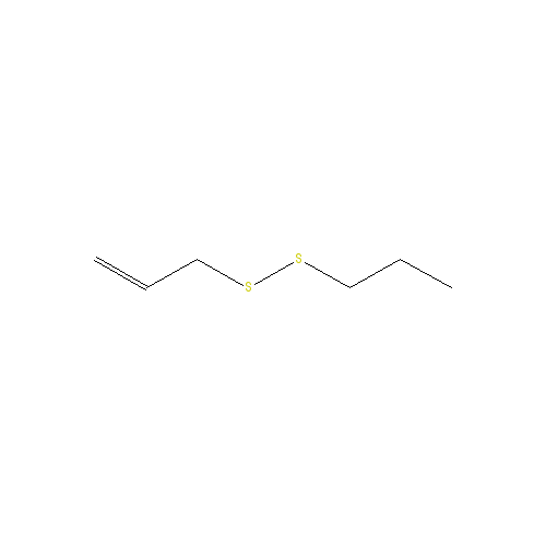 Cấu trúc hoá học của Propyl allyl disulfide · Chemical structure of Propyl allyl disulfide