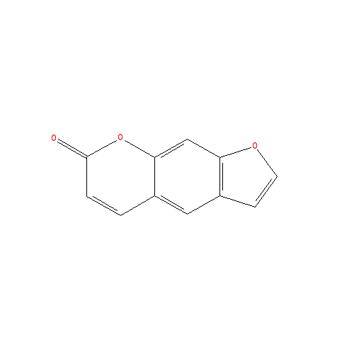 Cấu trúc hoá học của Psoralen · Chemical structure of Psoralen