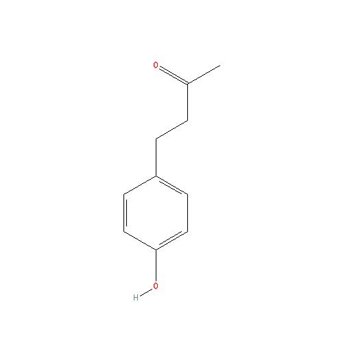 Cấu trúc hoá học của Raspberry ketone · Chemical structure of Raspberry ketone