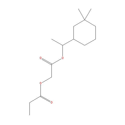 Cấu trúc hoá học của Romandolide · Chemical structure of Romandolide