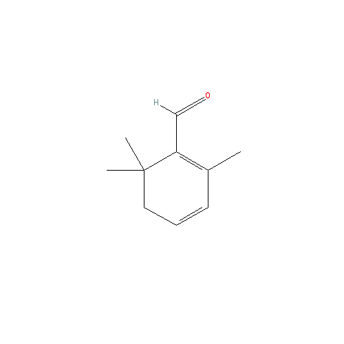Cấu trúc hoá học của Safranal · Chemical structure of Safranal