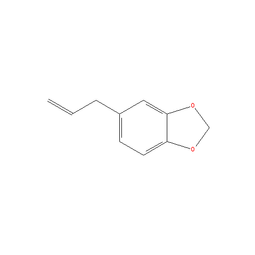 Cấu trúc hoá học của Safrole · Chemical structure of Safrole