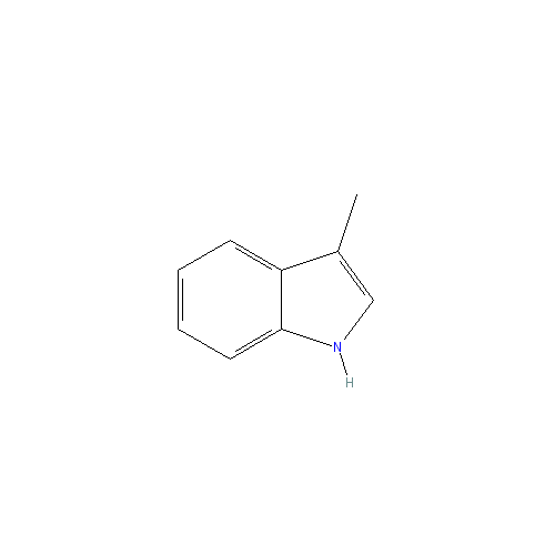 Cấu trúc hoá học của Skatole · Chemical structure of Skatole