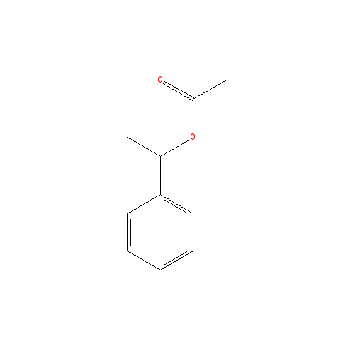 Cấu trúc hoá học của Styrallyl acetate · Chemical structure of Styrallyl acetate