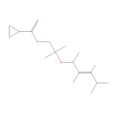 Cấu trúc hoá học của Sylkolide · Chemical structure of Sylkolide