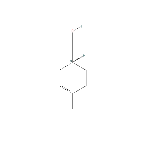 Cấu trúc hoá học của Terpineol · Chemical structure of Terpineol