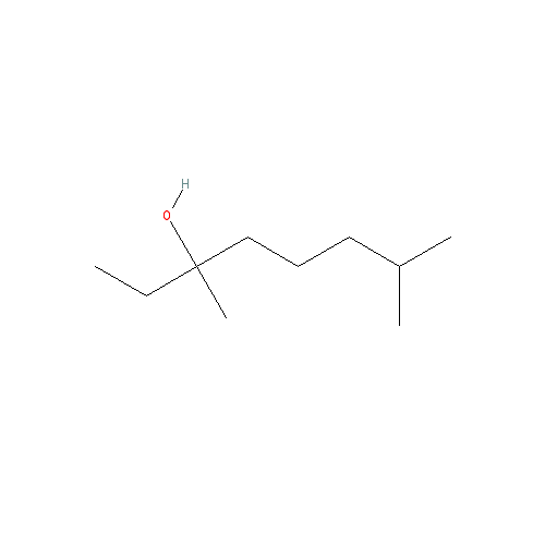 Cấu trúc hoá học của Tetrahydrolinalool · Chemical structure of Tetrahydrolinalool