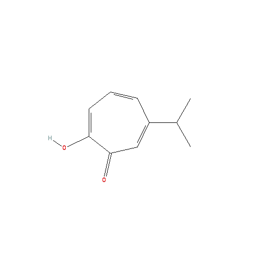 Cấu trúc hoá học của Thujaplicin · Chemical structure of Thujaplicin